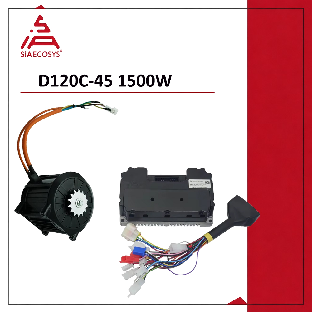 Electric Motorcycle Conversion Kit 72V - QSMOTOR D120C-45 1500W 72V Encoder PMSM