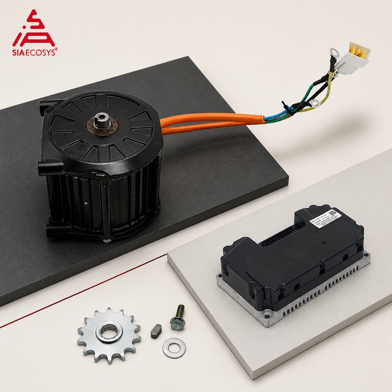 QSMOTOR D120C-45 1500W 72V Enc - огляд і ціна Electric Motorcycle Conversion Kit 72V
